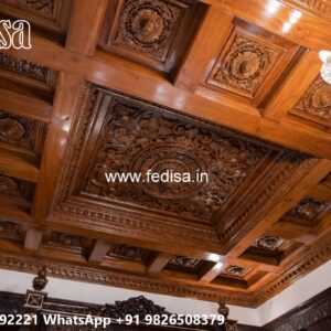 Wooden Ceiling Design Fiberglass False Ceiling No-3229