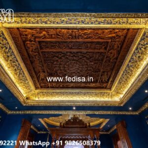 Wooden Ceiling Design Single Layer False Ceiling No-3264