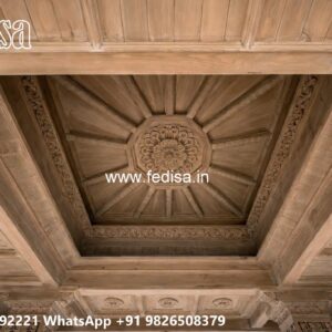 Wooden Ceiling Design Pop Suspended Ceiling No-3274