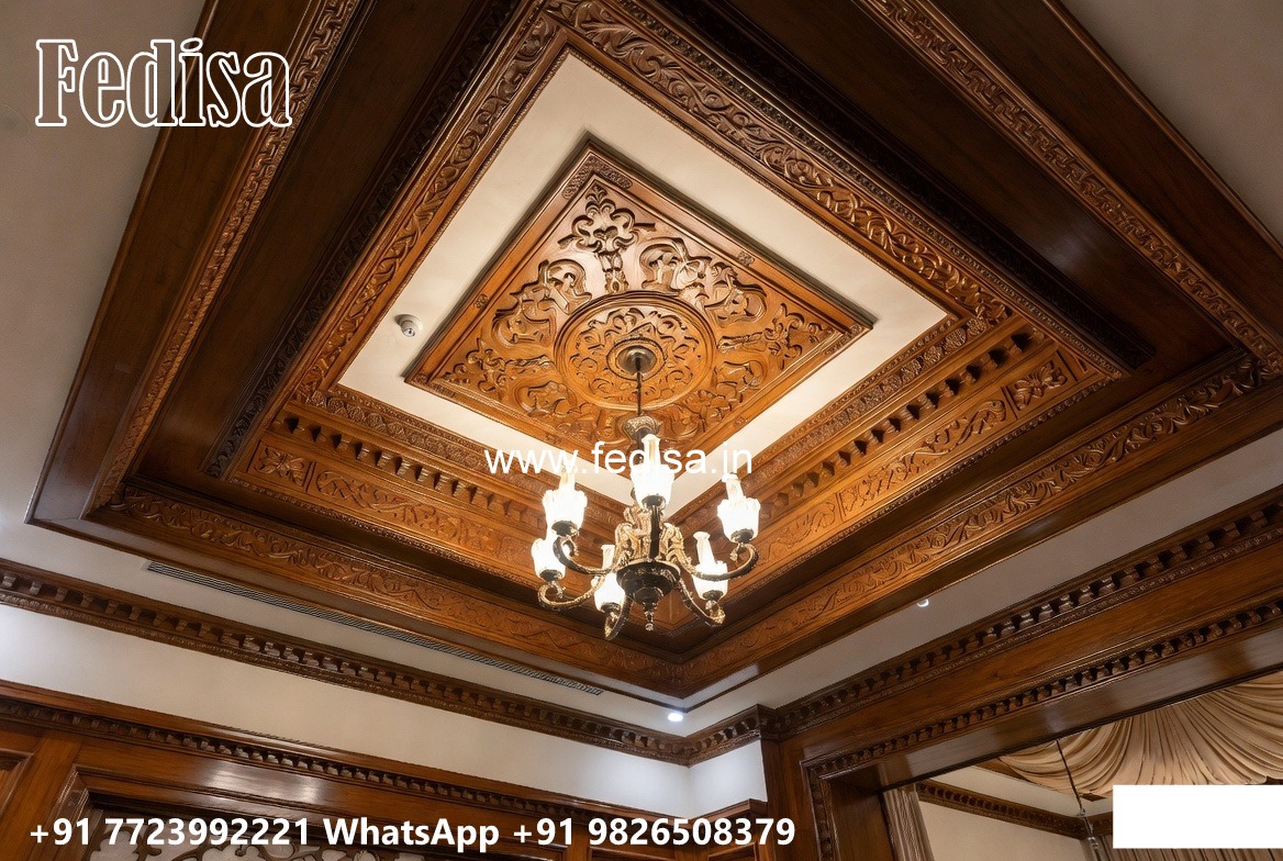 Wooden Ceiling Design False Ceiling Hall Room No-3312