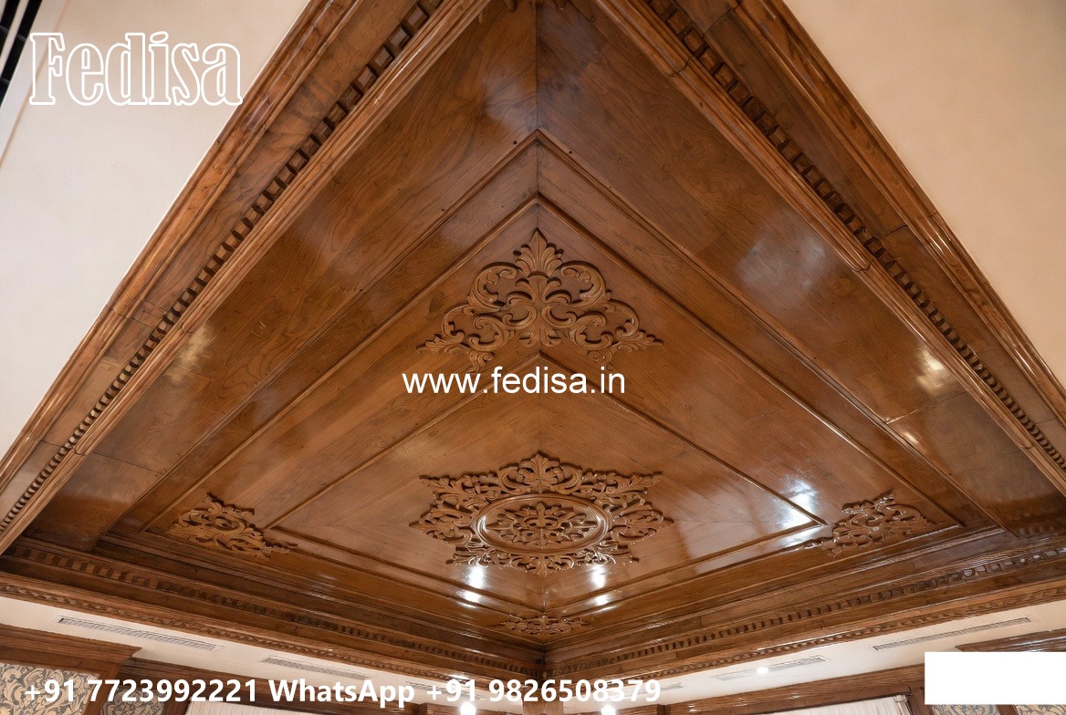 Wooden Ceiling Design False Ceiling For Hall Price No-3335