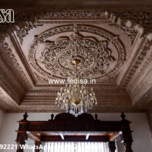 Wooden Ceiling Design False Ceiling For Temple No-3351