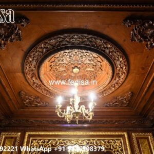 Wooden Ceiling Design Fire Resistant False Ceiling No-3356
