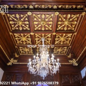Wooden Ceiling Design Gyptech False Ceiling No-3366