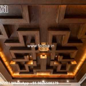 Wooden Ceiling Design Full False Ceiling No-3397