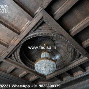Wooden Ceiling Design Pop Design Minus Plus No-3437