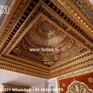 Wooden Ceiling Design Plus Minus Pop Design For Lobby No-3454