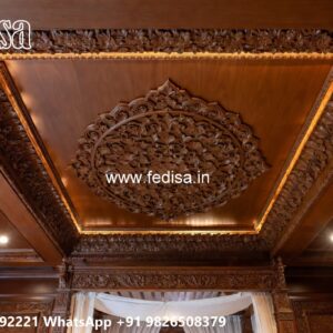 Wooden Ceiling Design Gypsum False Ceiling Design No-3466