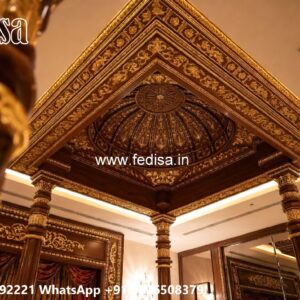 Wooden Ceiling Design False Ceiling Design For Hall With Two Fans No-3479