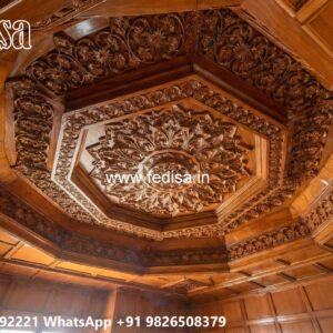 Wooden Ceiling Design Cement Ceiling Design No-3504