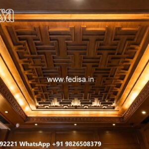 Wooden Ceiling Design Pop Plus Minus Design For Room No-3520