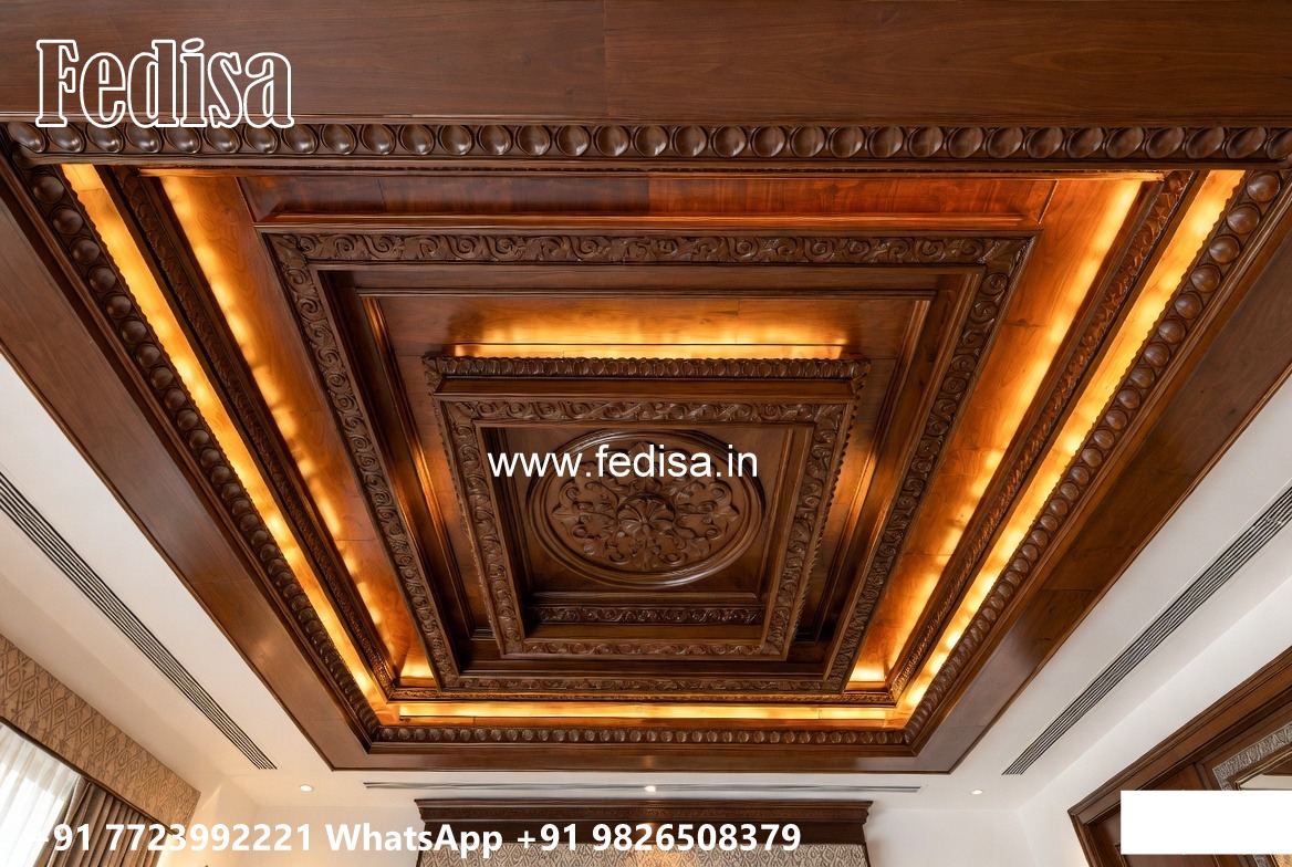 Wooden Ceiling Design Bedroom False Ceiling Design 2026 No-3527
