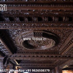 Wooden Ceiling Design Cement Pop Design No-3534