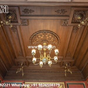 Wooden Ceiling Design Modern Pop Design No-3548