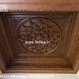 Wooden Ceiling Design Balcony Pop Design No-3564