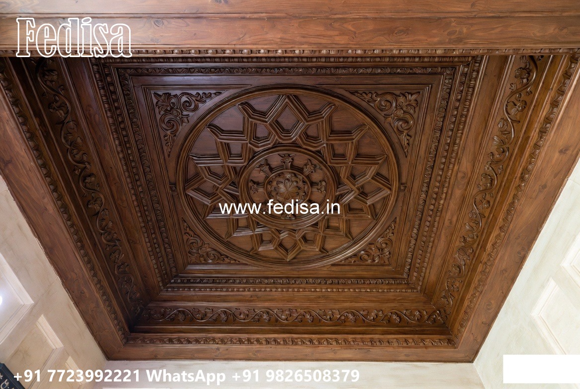 Wooden Ceiling Design Balcony Pop Design No-3564