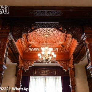 Wooden Ceiling Design Pop Arch Design In Living Room No-3596