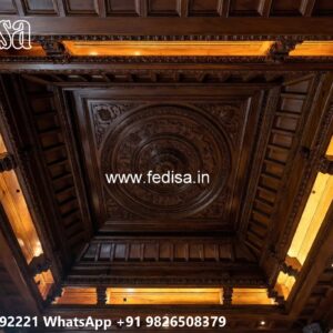 Wooden Ceiling Design Pop Cornice Molding Design No-3598