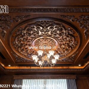 Wooden Ceiling Design Pop Flower Design For Roof No-3613