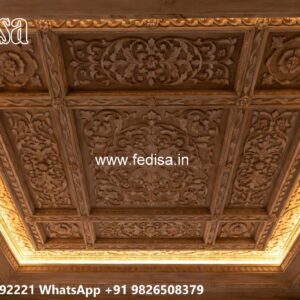Wooden Ceiling Design False Ceiling Design For Bedroom Indian With Fan No-3622