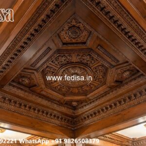 Wooden Ceiling Design Four Ceiling Pop No-3630