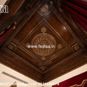 Wooden Ceiling Design Minus Plus Ki Design No-3653