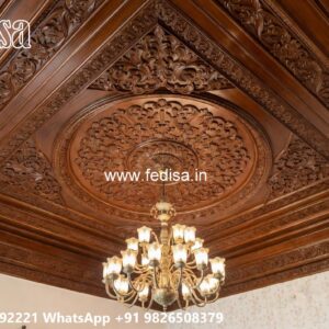 Wooden Ceiling Design Normal Pop Design No-3671