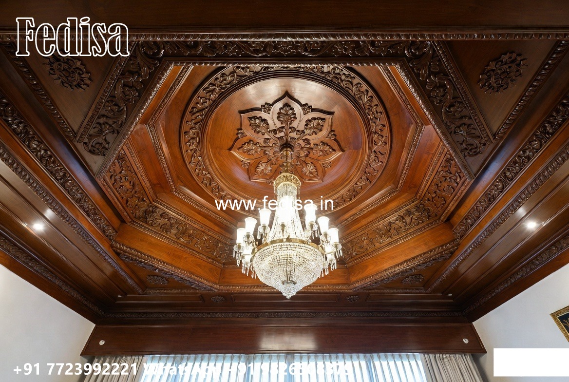 Wooden Ceiling Design False Ceiling Jali Design No-3675