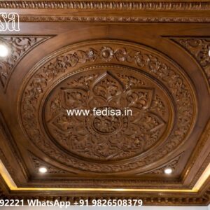 Wooden Ceiling Design Pop Design For Dining Room No-3703