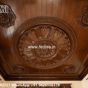 Wooden Ceiling Design Pop Design For Small Hall No-3704