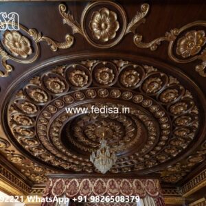Wooden Ceiling Design Lobby Down Ceiling Design No-3708