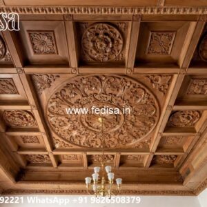 Wooden Ceiling Design Double Fan Ceiling Design No-3769