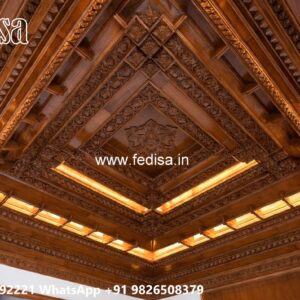 Wooden Ceiling Design Pop Ke Phool No-3773