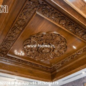 Wooden Ceiling Design Simple False Ceiling Design For Hall With 2 Fans No-3783