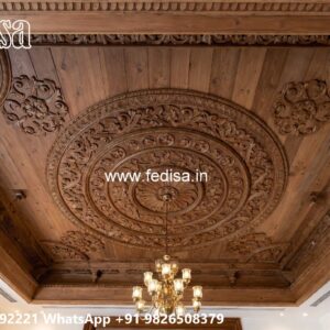 Wooden Ceiling Design Pop Tv Unit Design No-3789