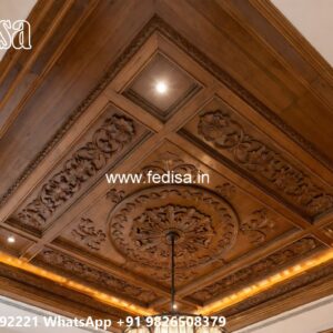 Wooden Ceiling Design Cement Pop Design Plus Minus No-3794