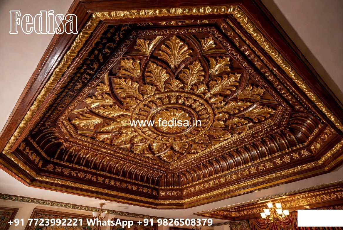 Wooden Ceiling Design Pop It Design No-3802