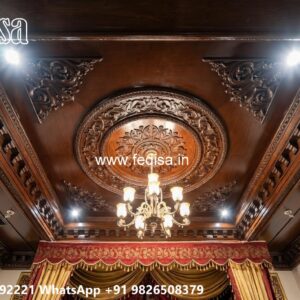Wooden Ceiling Design 3d Pop Wall Design No-3806