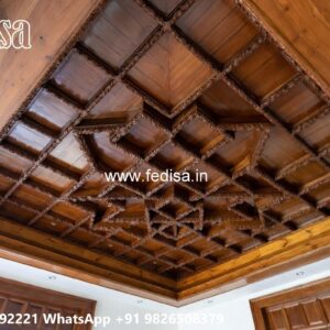 Wooden Ceiling Design Modern Pop Design For Living Room No-3810