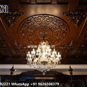 Wooden Ceiling Design Pop Jali Design No-3815