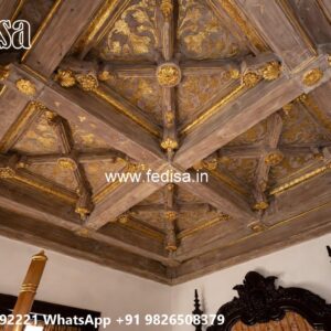 Wooden Ceiling Design Pop Ring Design No-3845