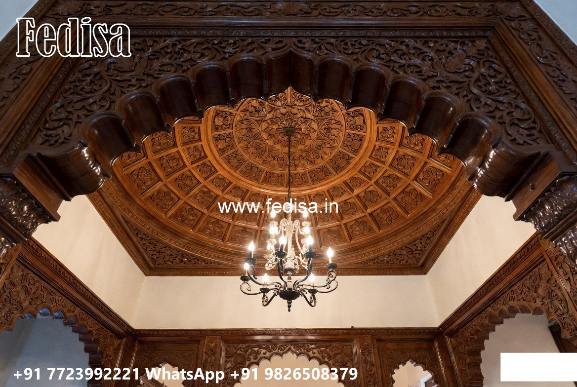 Wooden Ceiling Design Pop Ceiling Border Design No-3850