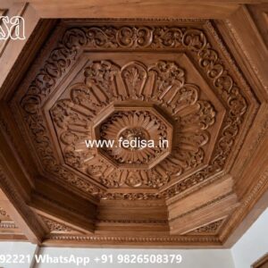 Wooden Ceiling Design Pop Design For Bedroom With Fan No-3852