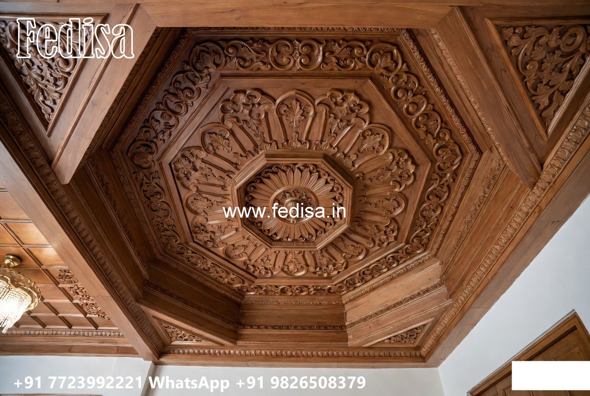 Wooden Ceiling Design Pop Design For Bedroom With Fan No-3852