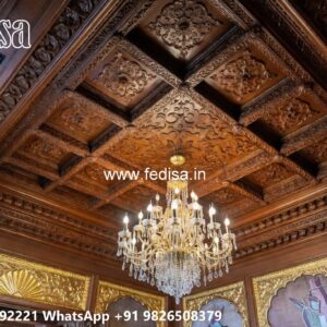 Wooden Ceiling Design Plaster Of Paris Wall Design No-3854