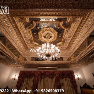 Wooden Ceiling Design Plane Pop Design No-3871