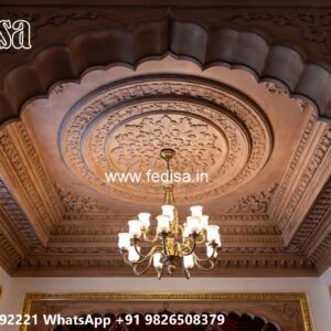 Wooden Ceiling Design Pop Plus Minus Design For Balcony No-3905