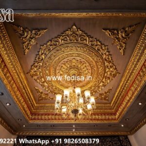 Wooden Ceiling Design Simple Pop Color Design No-3921