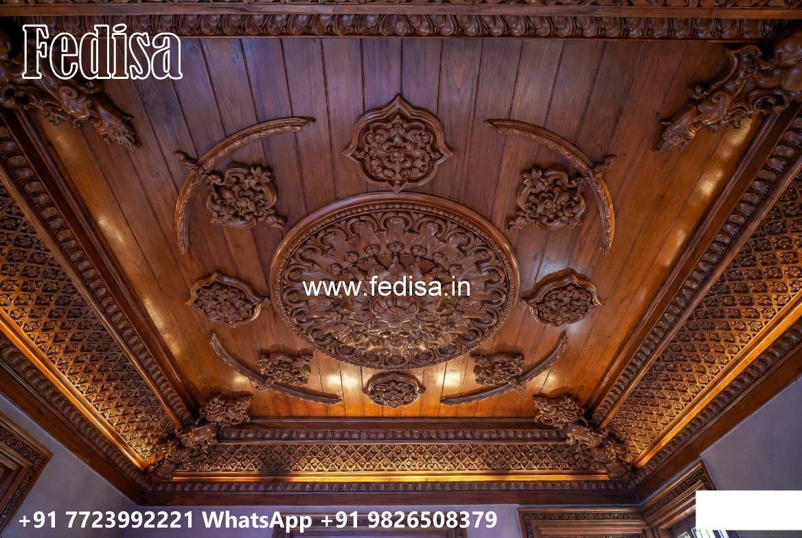 Wooden Ceiling Design Pop Frame Design No-3923