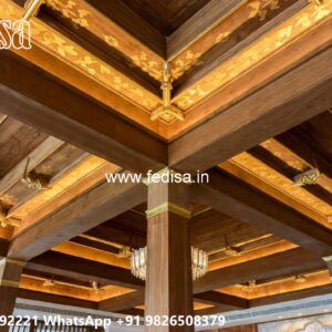 Wooden Ceiling Design Kitchen Plus Minus Pop Design No-3929